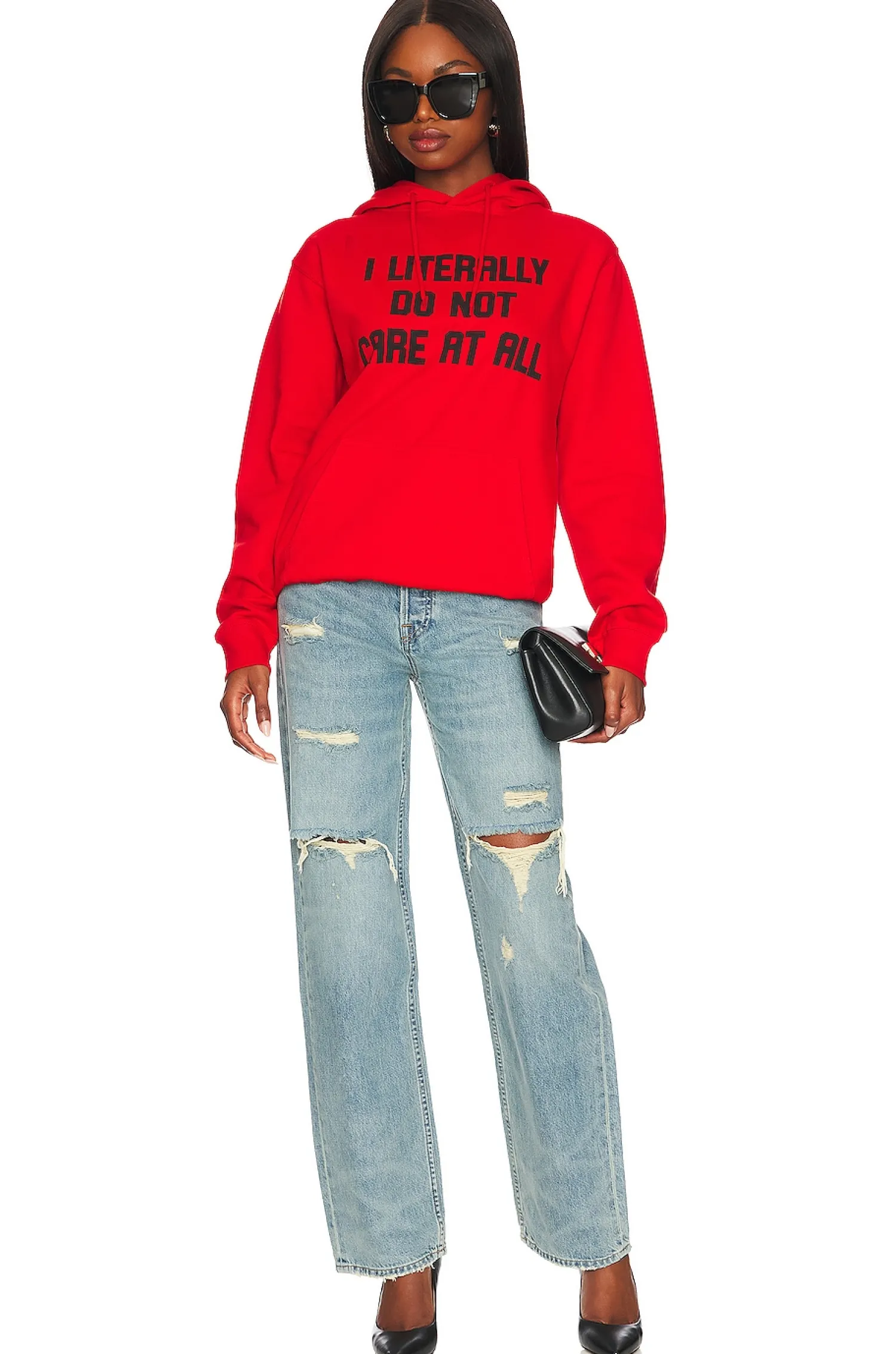 Women DEPARTURE Loungewear>I Literally Do Not Care Hoodie