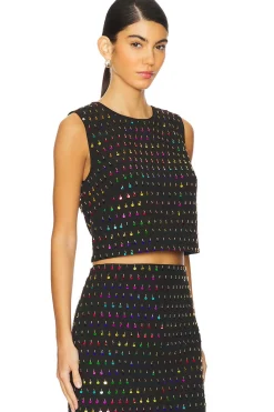 Women MILLY Matching Sets>Iiana Sequins Beaded Sleeveless Top