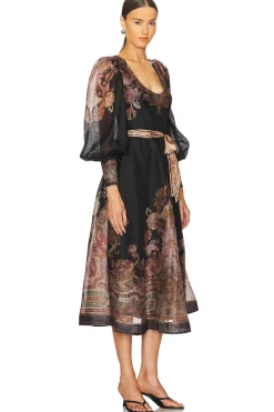 Women Zimmermann Dresses>Illustration Structured Dress