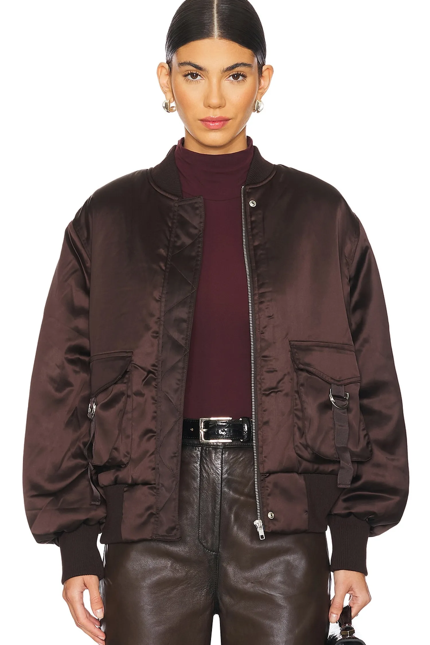 Women Ena Pelly Jackets & Coats>Isy Satin Bomber