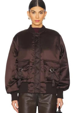 Women Ena Pelly Jackets & Coats>Isy Satin Bomber
