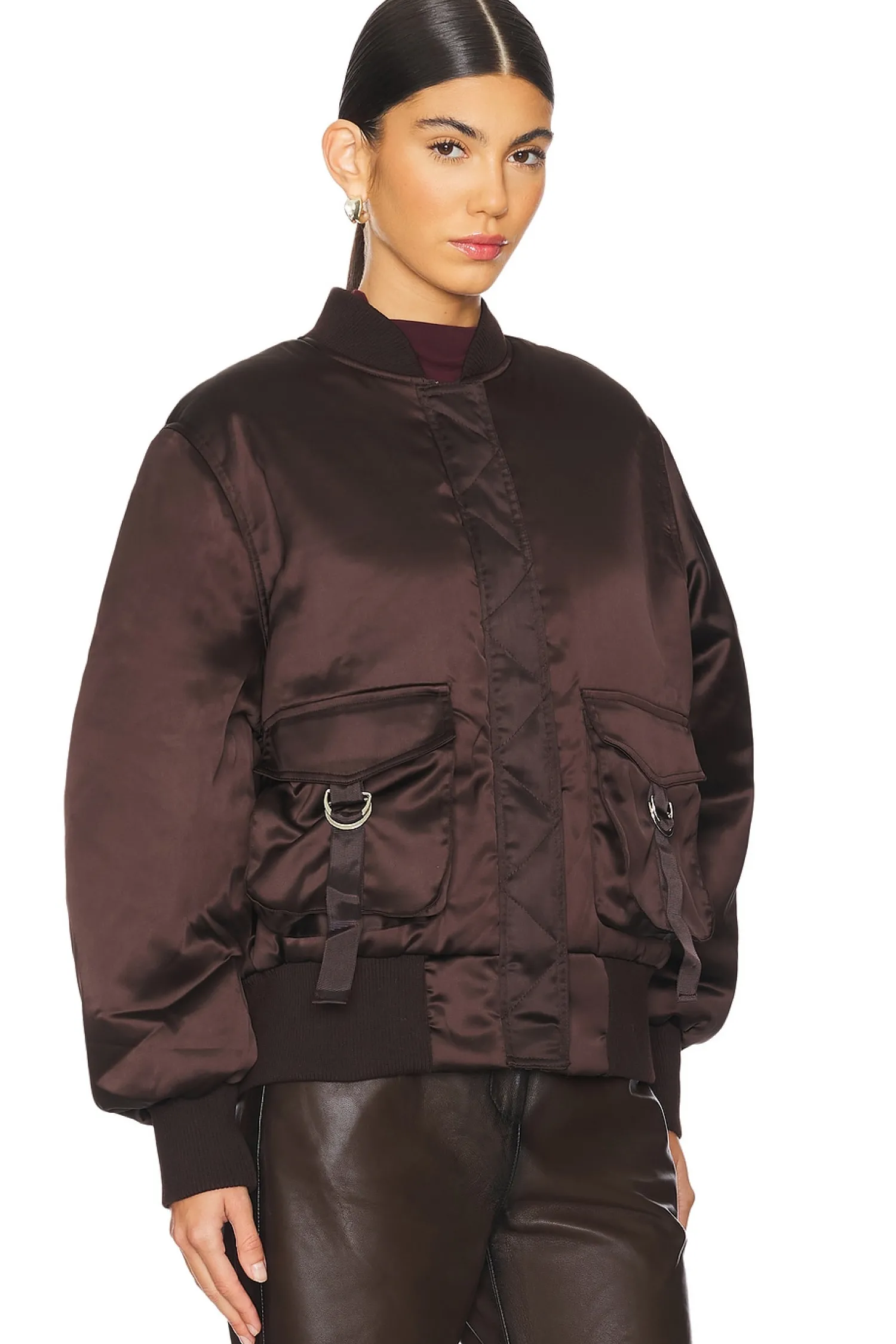 Women Ena Pelly Jackets & Coats>Isy Satin Bomber