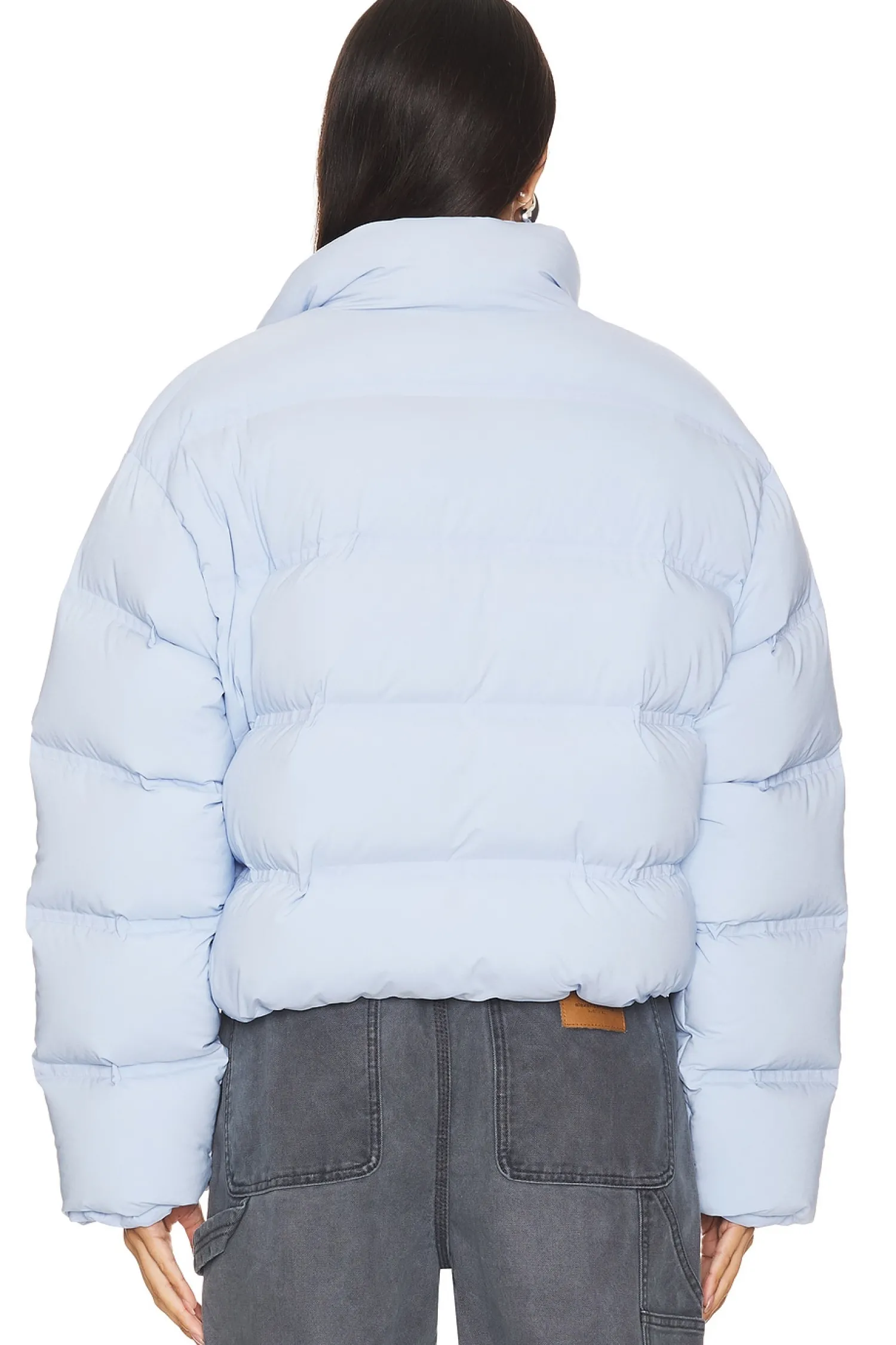 Women Alexander Wang Jackets & Coats>Jacquard Channel Cropped Puffer