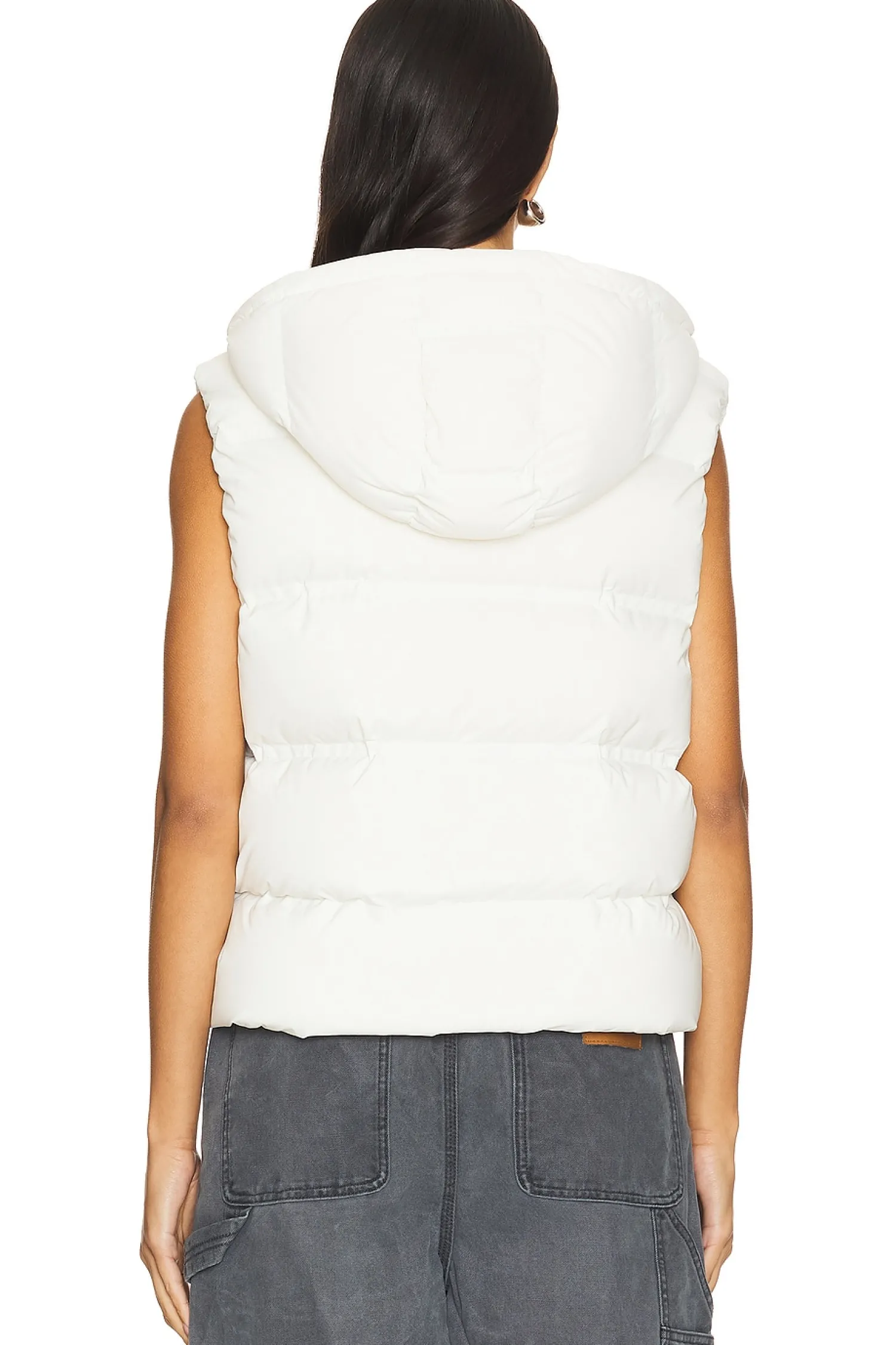 Women Alexander Wang Jackets & Coats>Jacquard Channel Cropped Puffer Vest