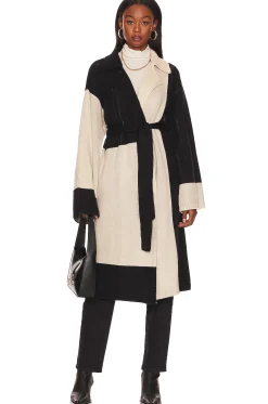 Women L'Academie Jackets & Coats>Jaren Color Block Long Cardigan