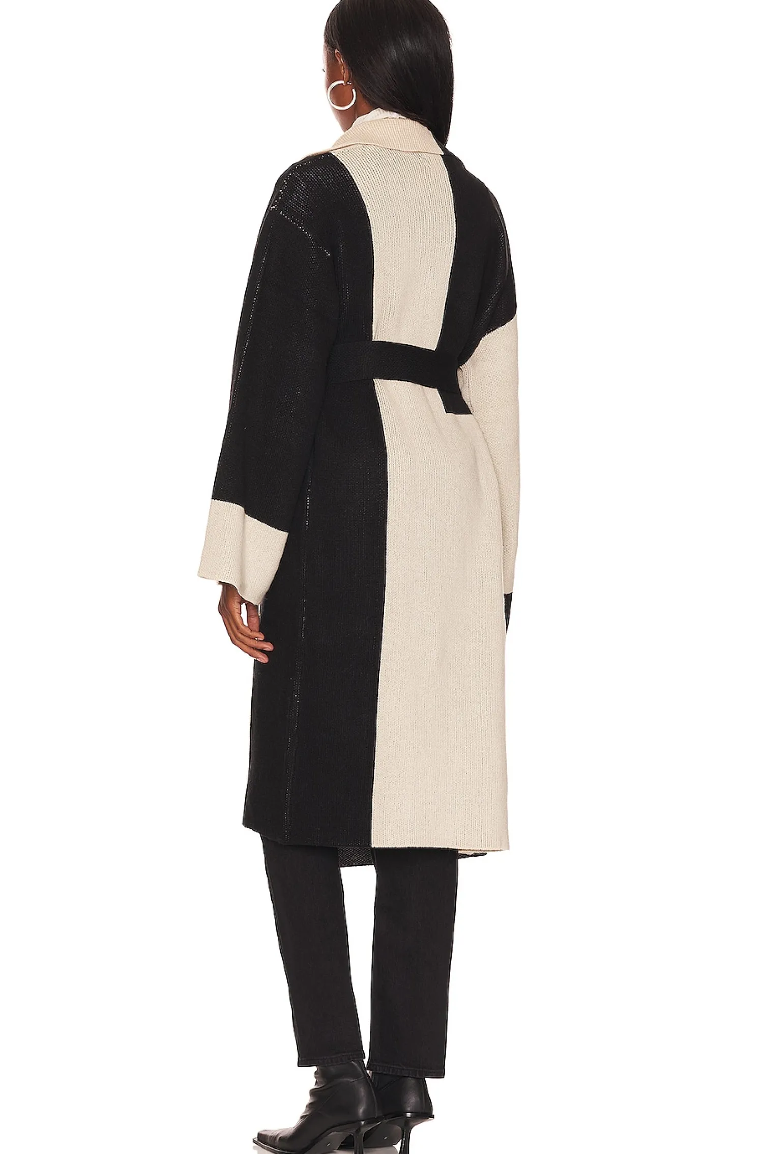 Women L'Academie Jackets & Coats>Jaren Color Block Long Cardigan