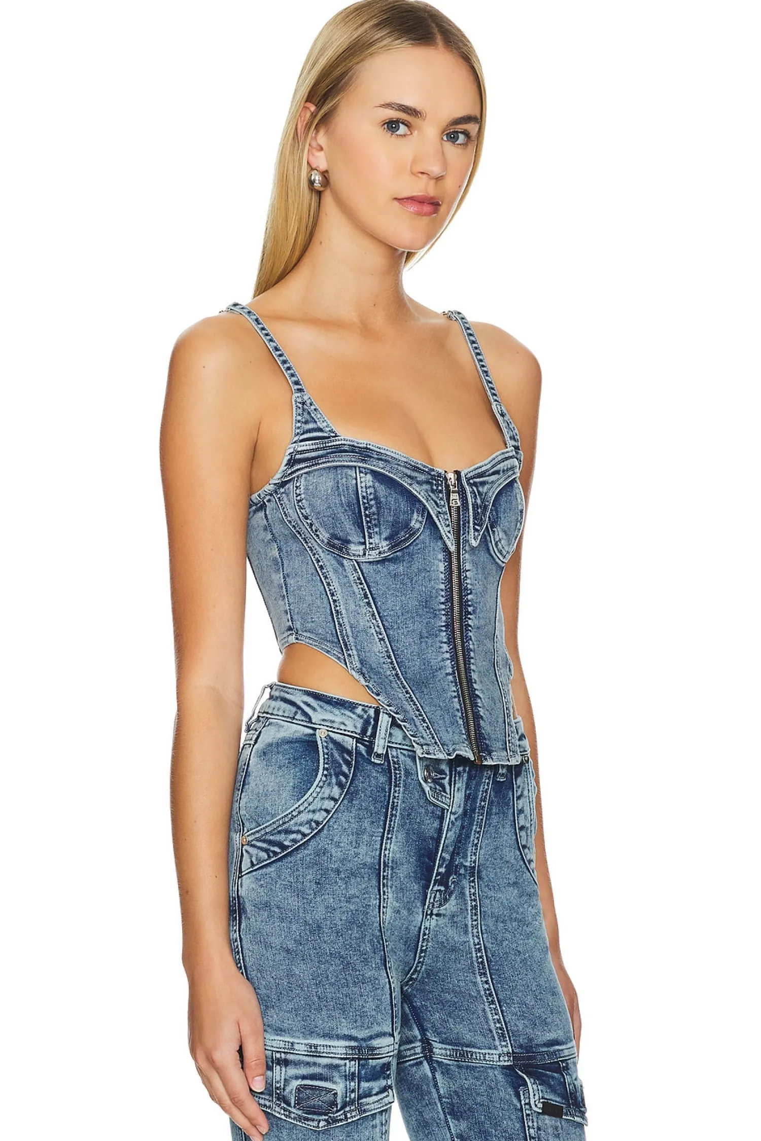 Women RTA Matching Sets>Jazzi Denim Top