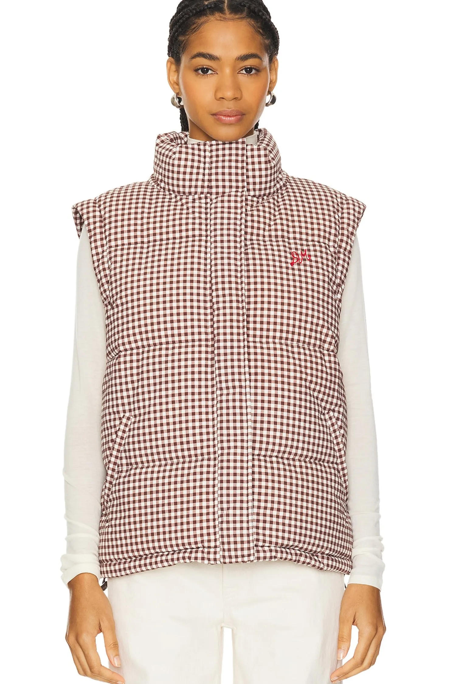 Women Damson Madder Jackets & Coats>Jennifer Check Puffer