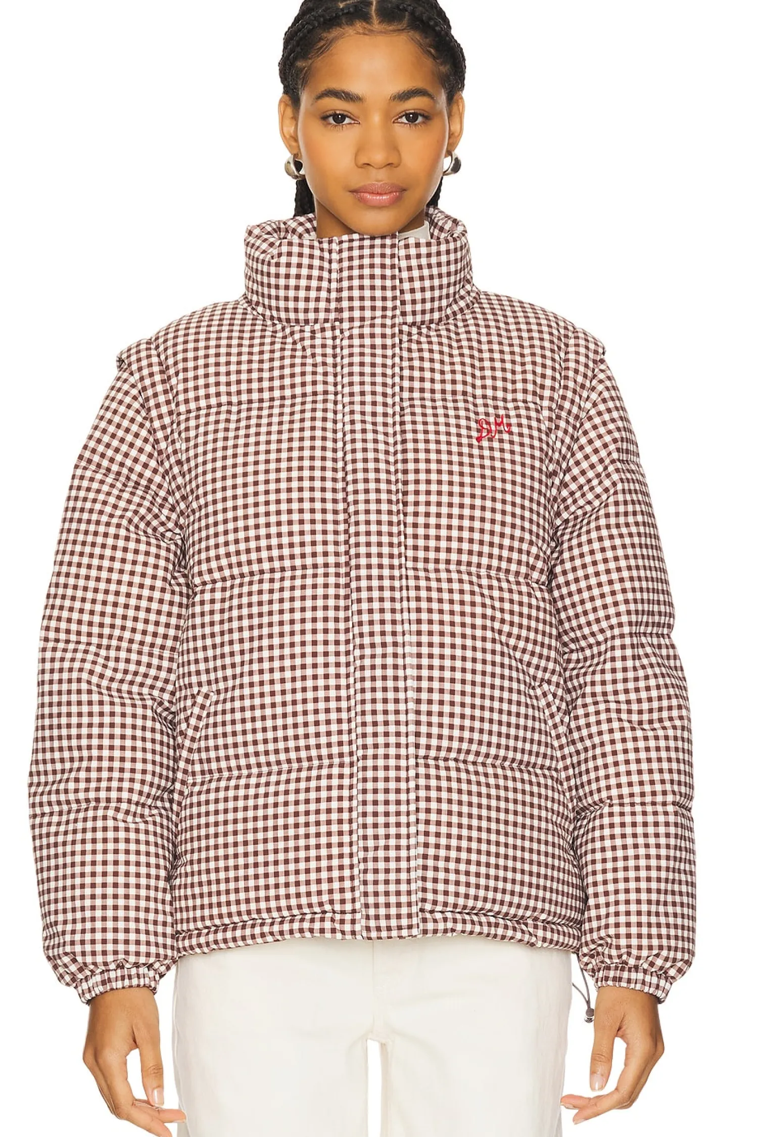 Women Damson Madder Jackets & Coats>Jennifer Check Puffer