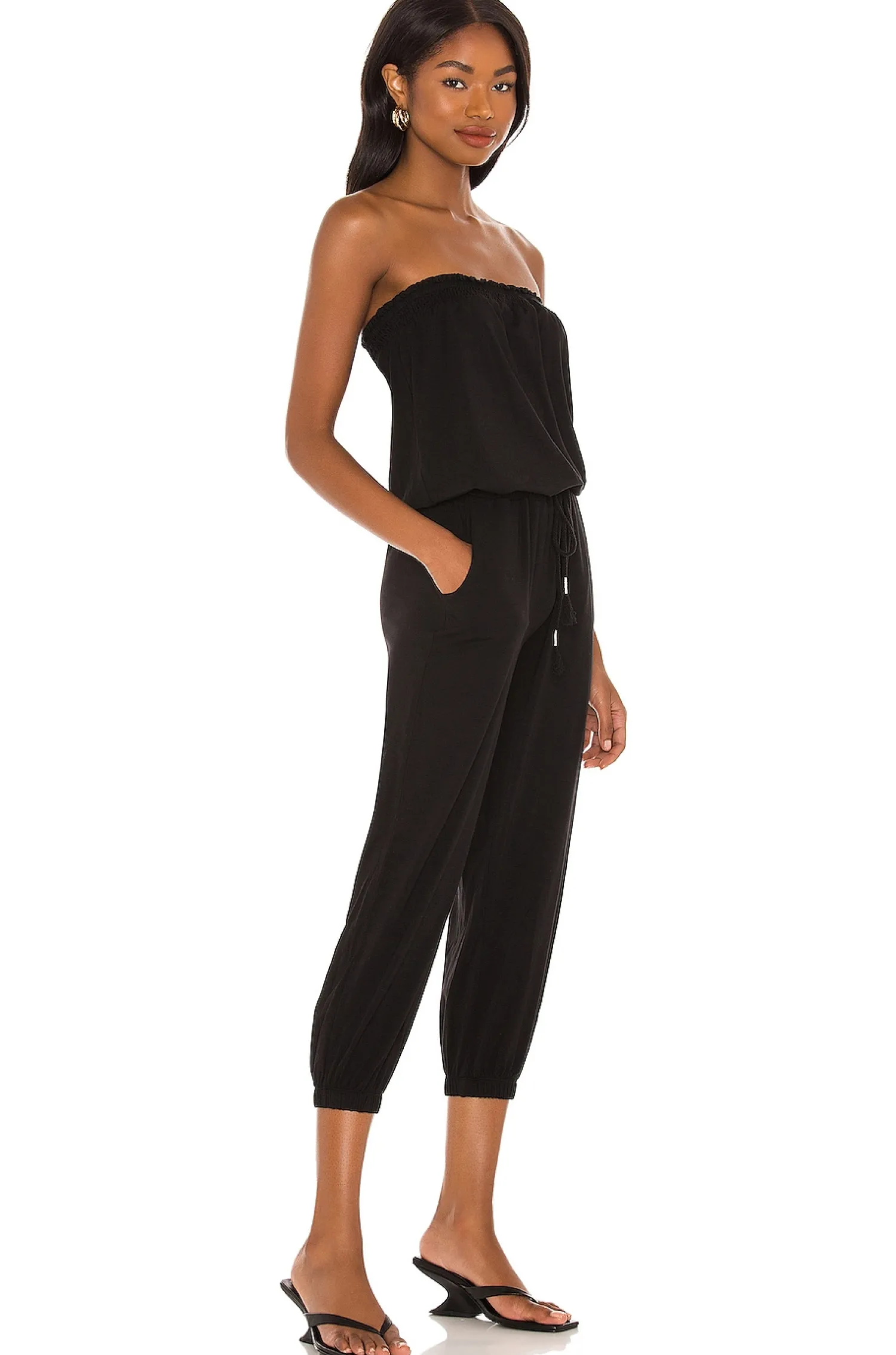 Women Bobi Jumpsuits>Jersey Strapless Jumpsuit