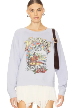 Women DAYDREAMER Loungewear>Johnny Cash Ghost Riders Vintage Sweatshirt