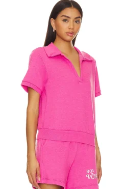 Women SUNDRY Matching Sets|Loungewear>Johnny Collar Top