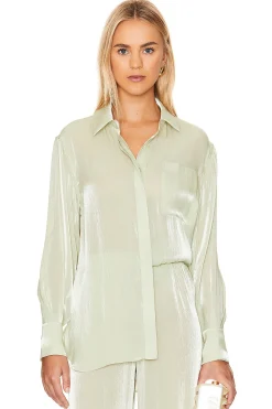 Women SIMKHAI Matching Sets>Jolene Button Down Shirt