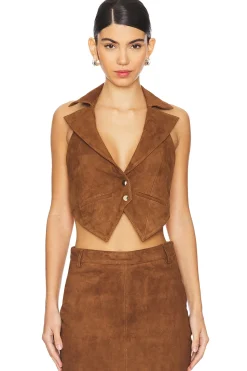 Women retrofete Matching Sets>Josephine Suede Vest