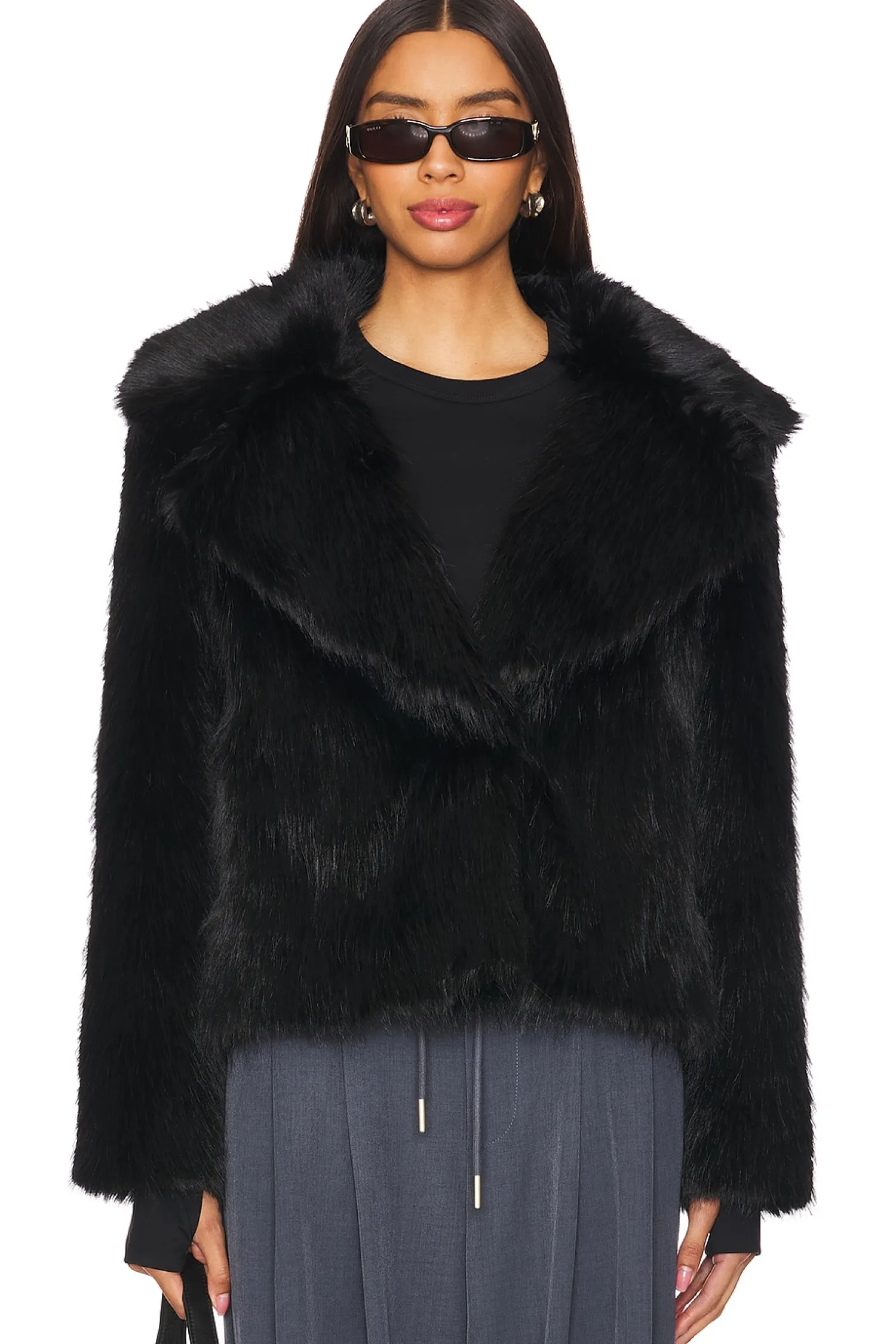 Women SAM. Jackets & Coats>Josie 23" Faux Fur Jacket