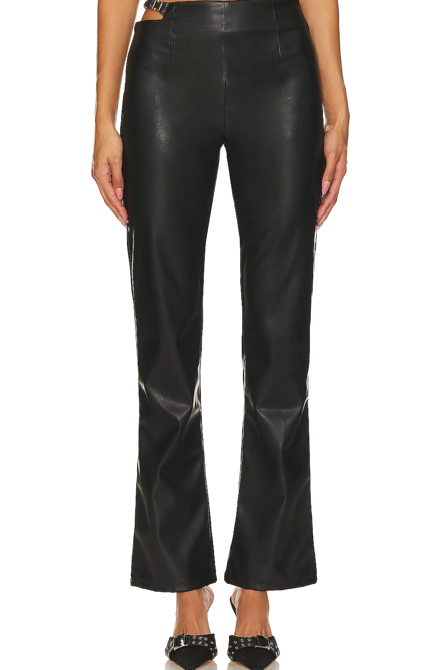 Women superdown Pants>Kaitlyn Faux Leather Pant