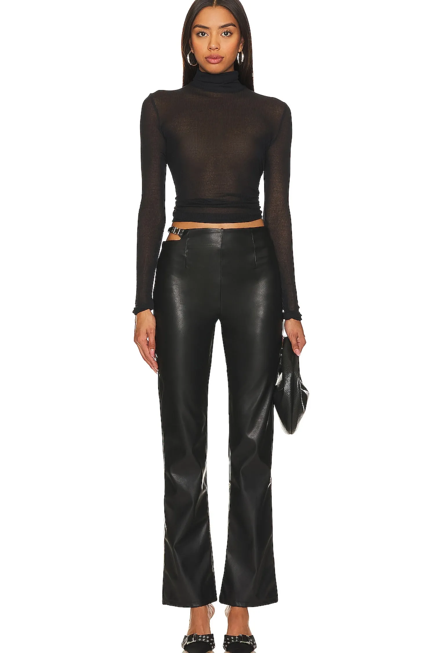 Women superdown Pants>Kaitlyn Faux Leather Pant