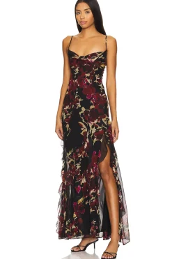 Women NICHOLAS Dresses>Kamila Ruffle Cowl Gown