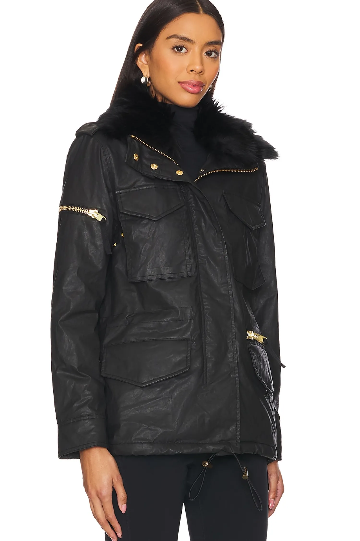 Women SAM. Jackets & Coats>Kate Shearling Trimmed Parka