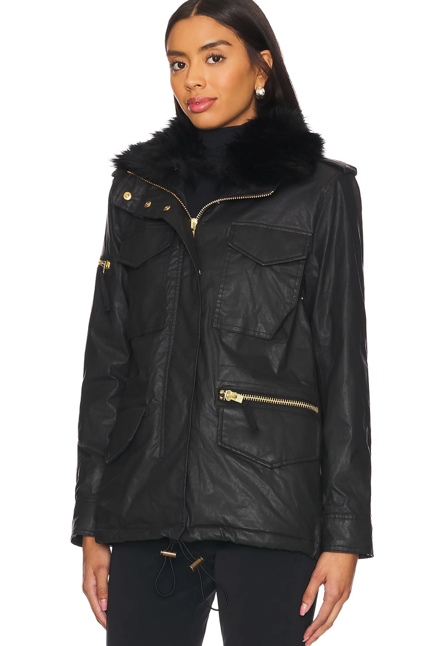 Women SAM. Jackets & Coats>Kate Shearling Trimmed Parka