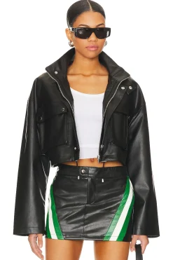 Women superdown Jackets & Coats>Katie Faux Leather Jacket