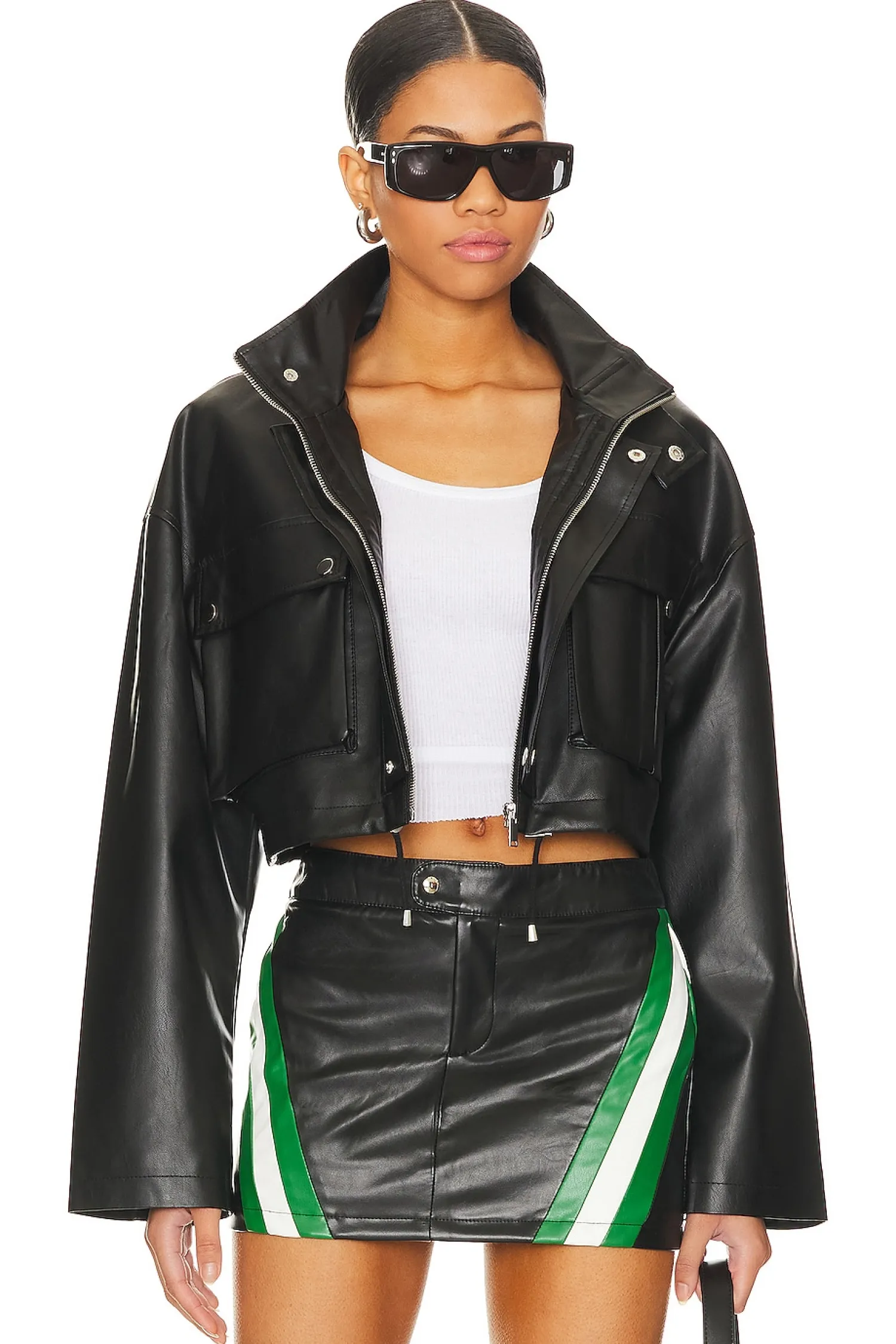 Women superdown Jackets & Coats>Katie Faux Leather Jacket