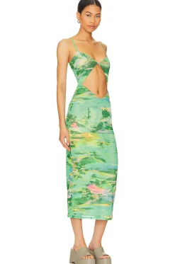 Women AFRM Dresses>Keefa Midi Dress