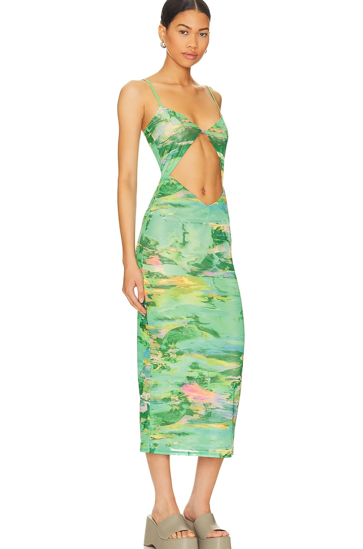 Women AFRM Dresses>Keefa Midi Dress