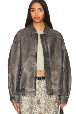 Women LIONESS Jackets & Coats>Kenny Bomber Jacket