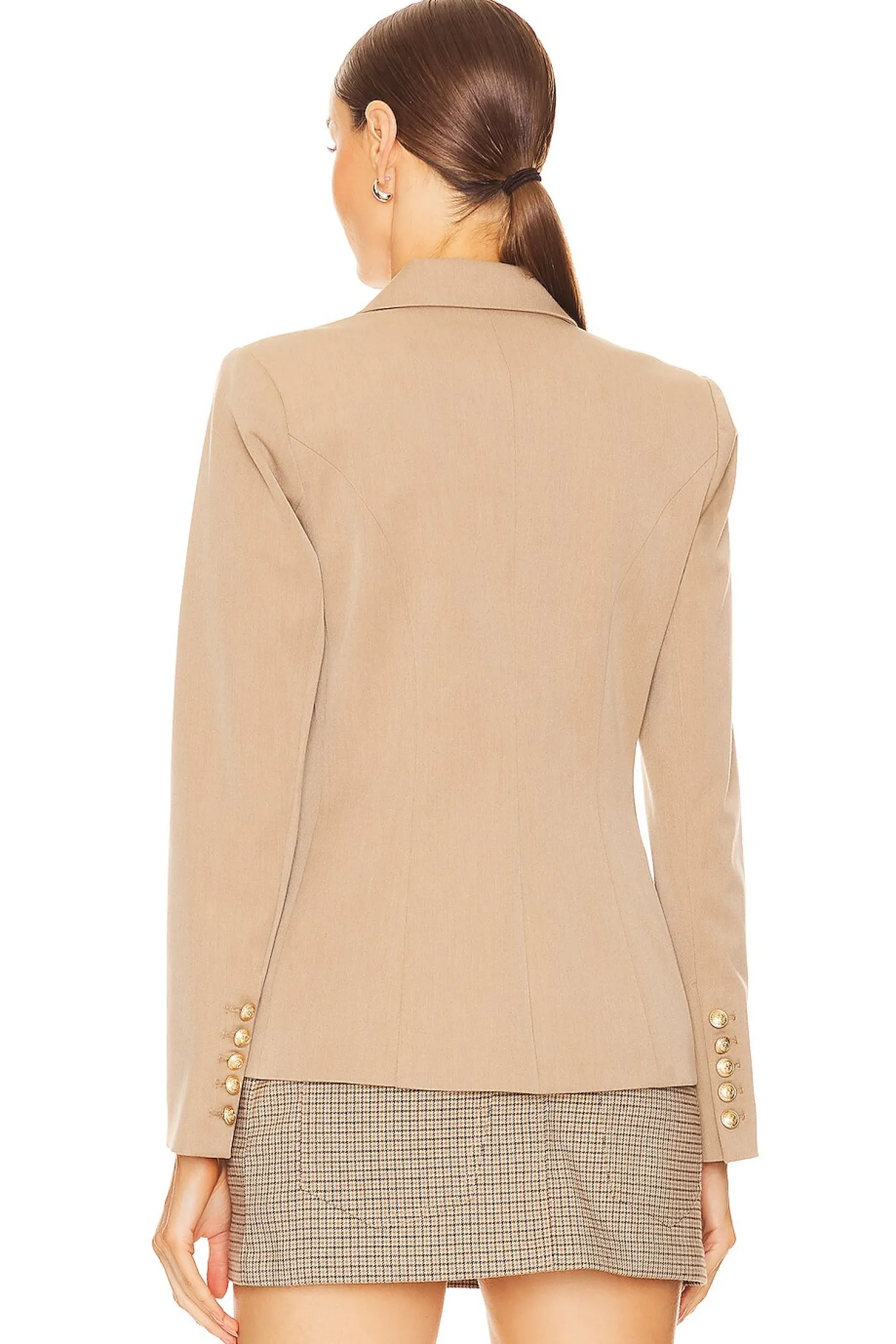 Women L'AGENCE Jackets & Coats>Kenzie Cont Lapel Blazer