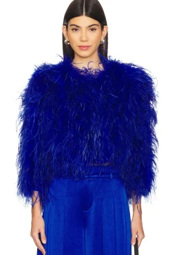 Women Alice + Olivia Jackets & Coats>Kidman Feather Jacket