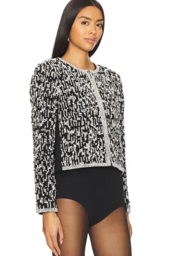 Women Alice + Olivia Jackets & Coats>Kidman Pearl Embellished Jacket