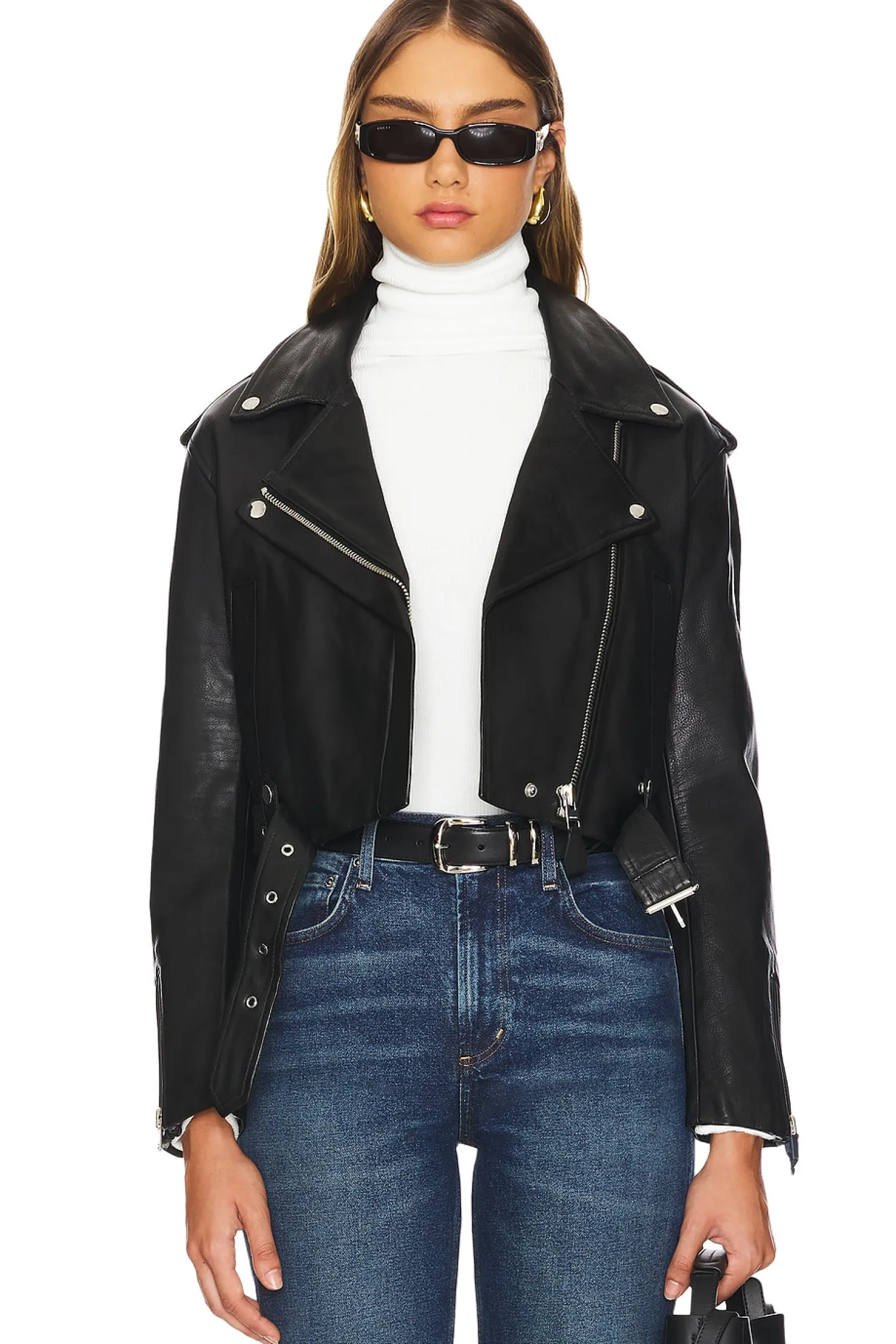 Women Citizens of Humanity Jackets & Coats>Kindra Cropped Moto Jacket