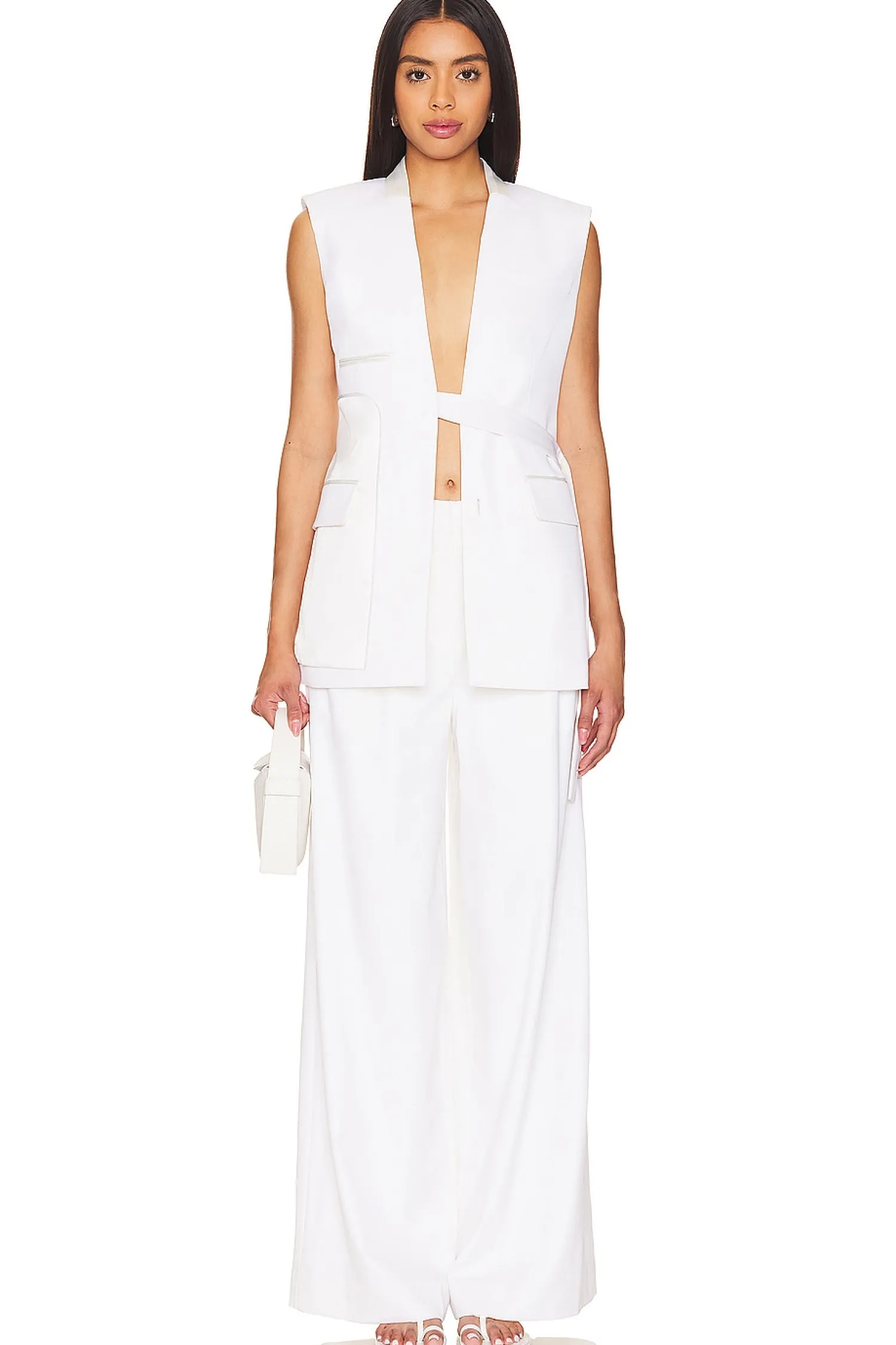 Women SIMKHAI Jackets & Coats>Kirby Reverse Tailored Vest