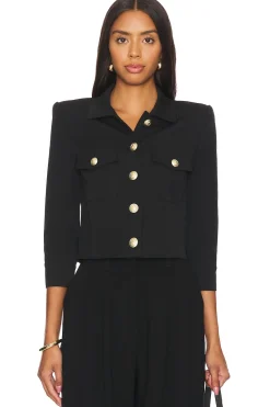 Women L'AGENCE Jackets & Coats>Kumi Cropped Fitted Jacket