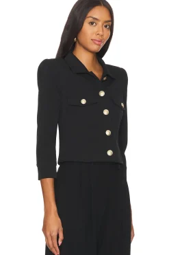 Women L'AGENCE Jackets & Coats>Kumi Cropped Fitted Jacket
