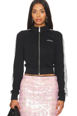 Women OFF-WHITE Jackets & Coats>Lace Band Track Jacket