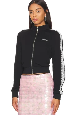 Women OFF-WHITE Jackets & Coats>Lace Band Track Jacket