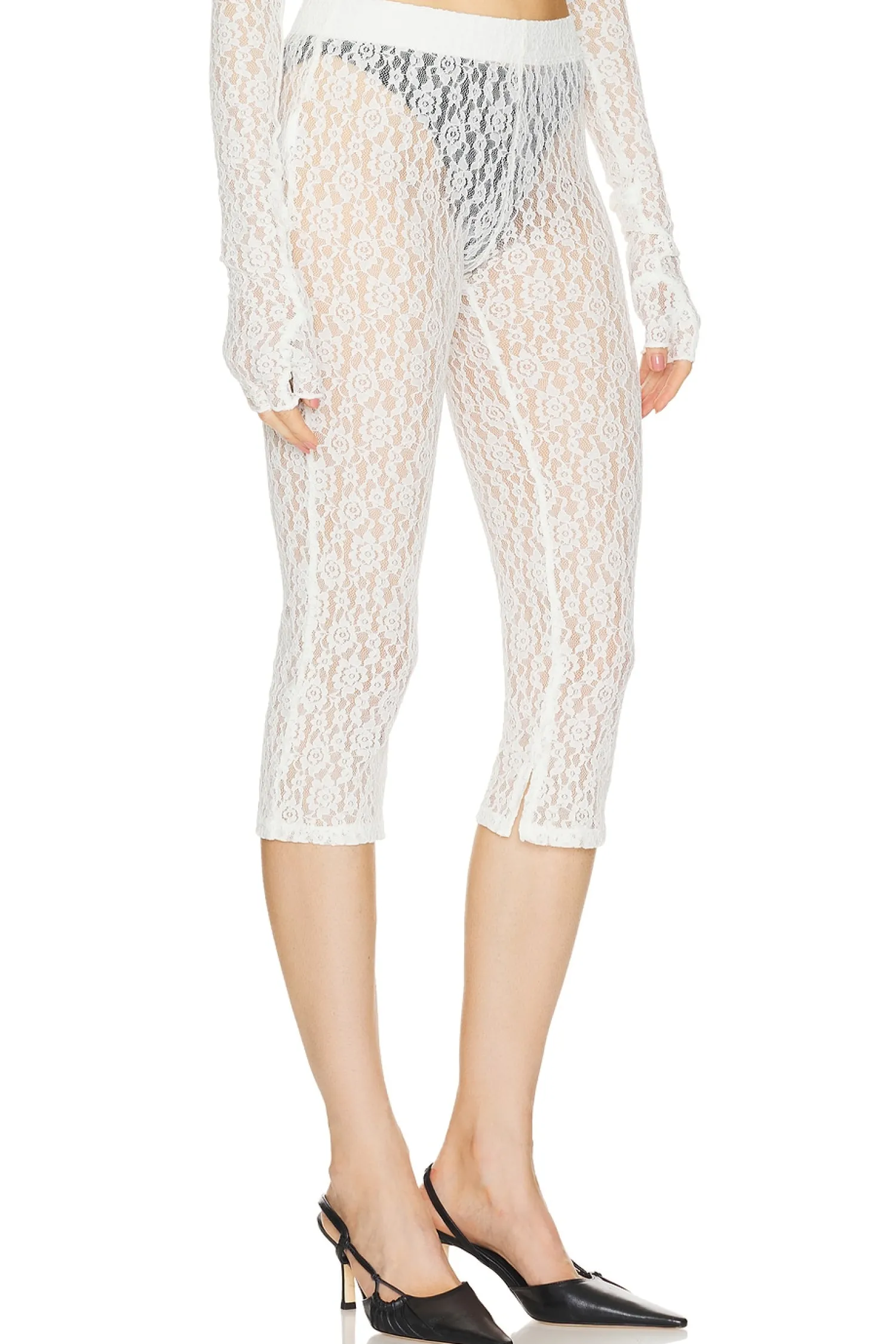 Women EB Denim Pants>Lace Capri