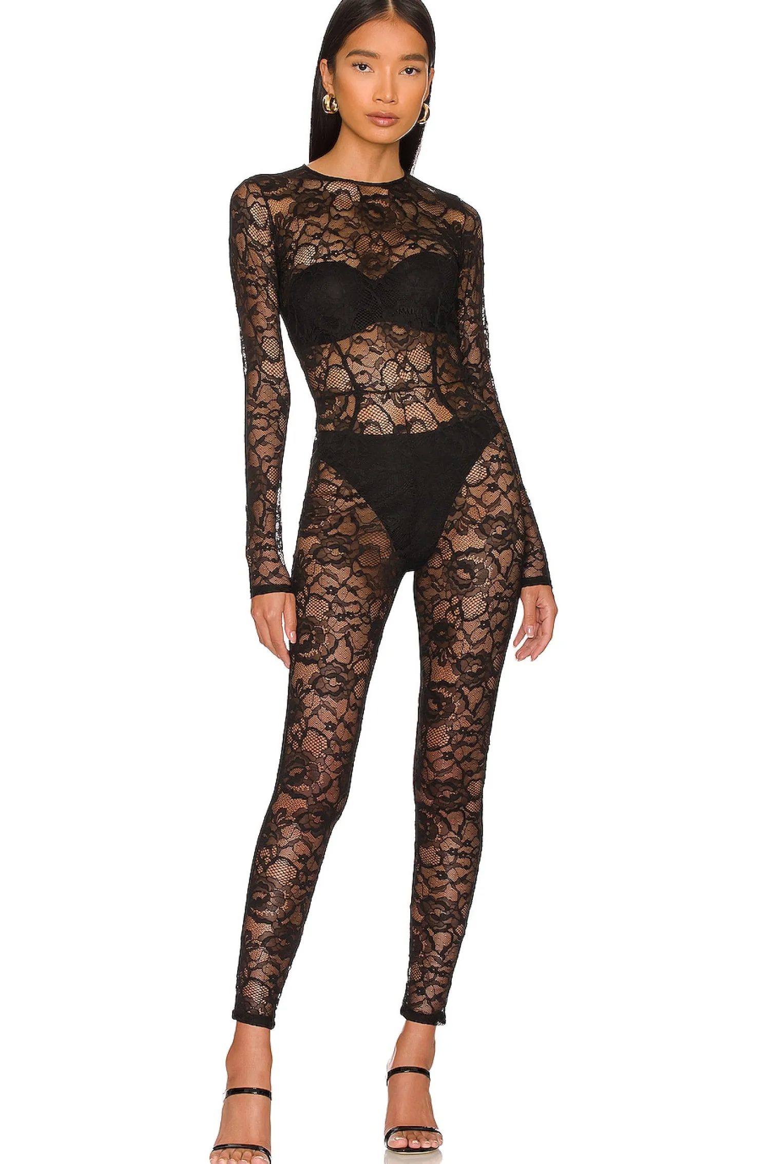 Women fleur du mal Jumpsuits>Lace Catsuit