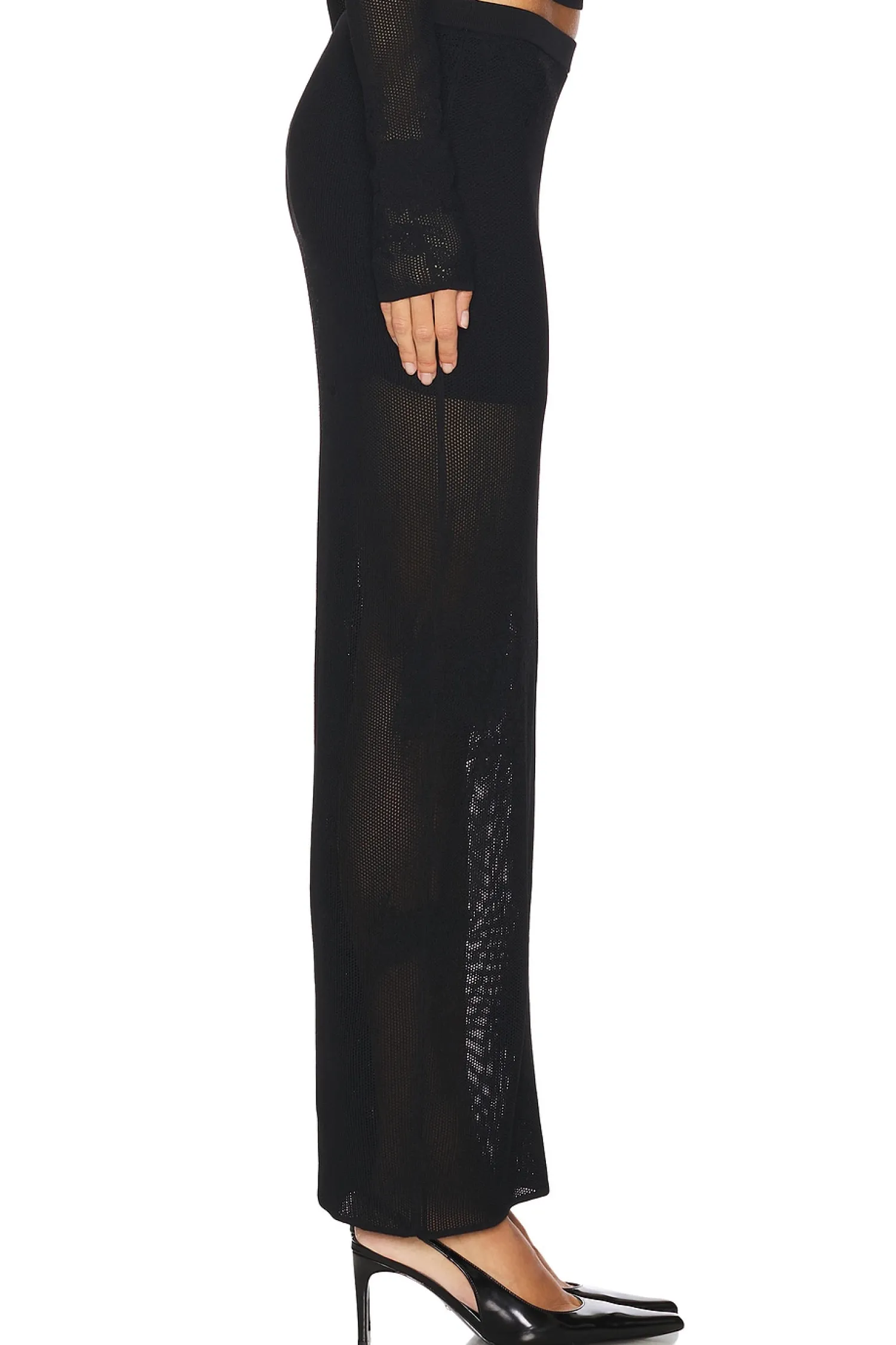 Women fleur du mal Matching Sets>Lace Pointelle Maxi Skirt