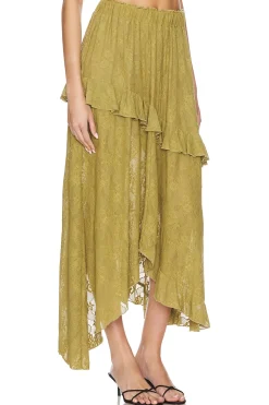 Women WeWoreWhat Matching Sets>Lace Ruffle Skirt