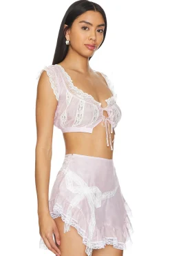 Women Yuhan Wang Lingerie & Sleepwear>Lace Ruffled Top