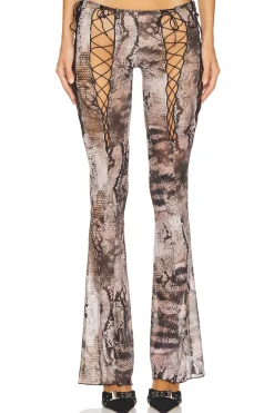 Women Jaded London Pants>Lace Up Mesh Trousers