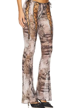 Women Jaded London Pants>Lace Up Mesh Trousers