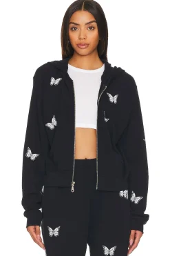 Women Lauren Moshi Loungewear>Lachelle Crop Zip Up Hoodie