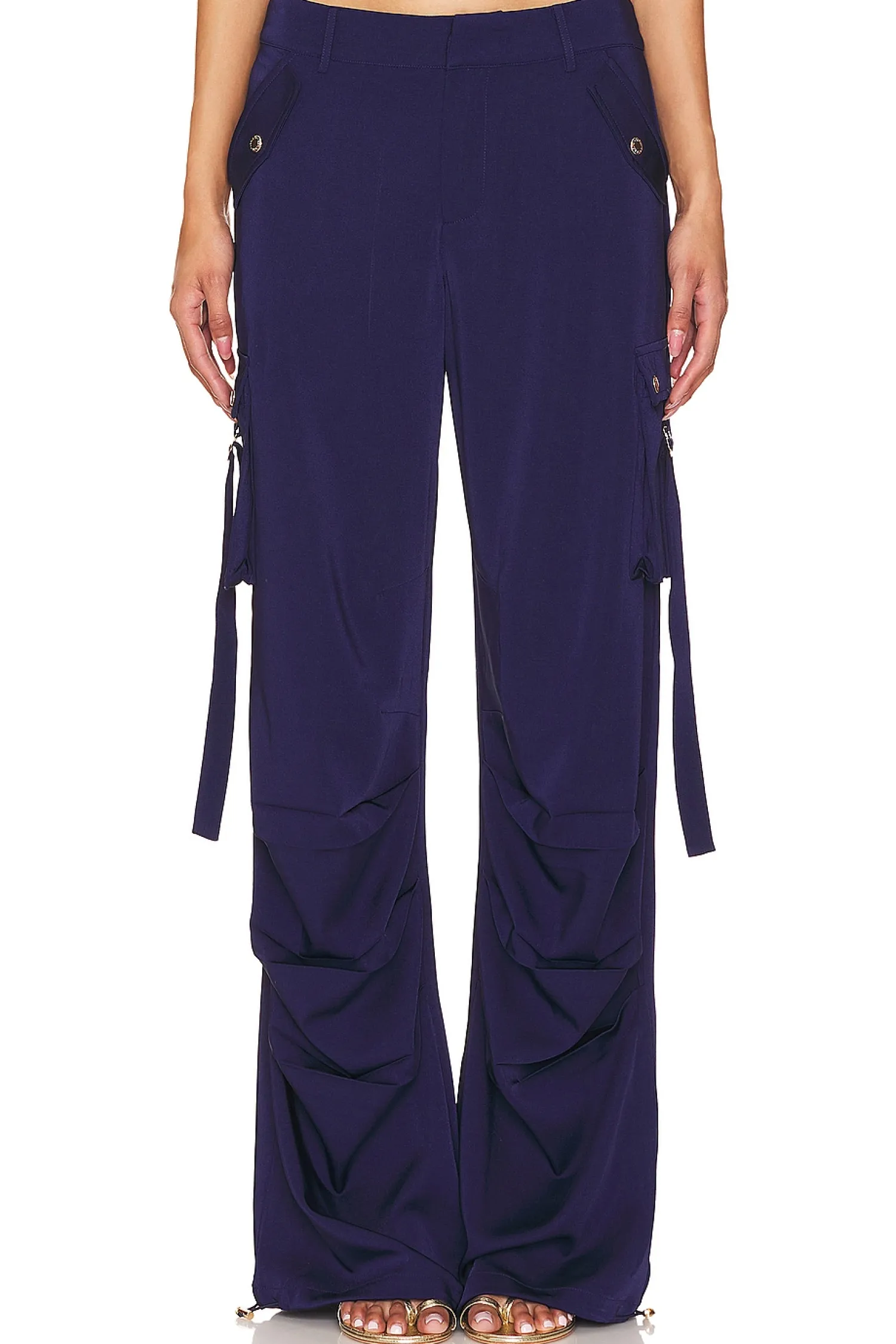 Women SER.O.YA Pants>Lai Satin Cargo Pant