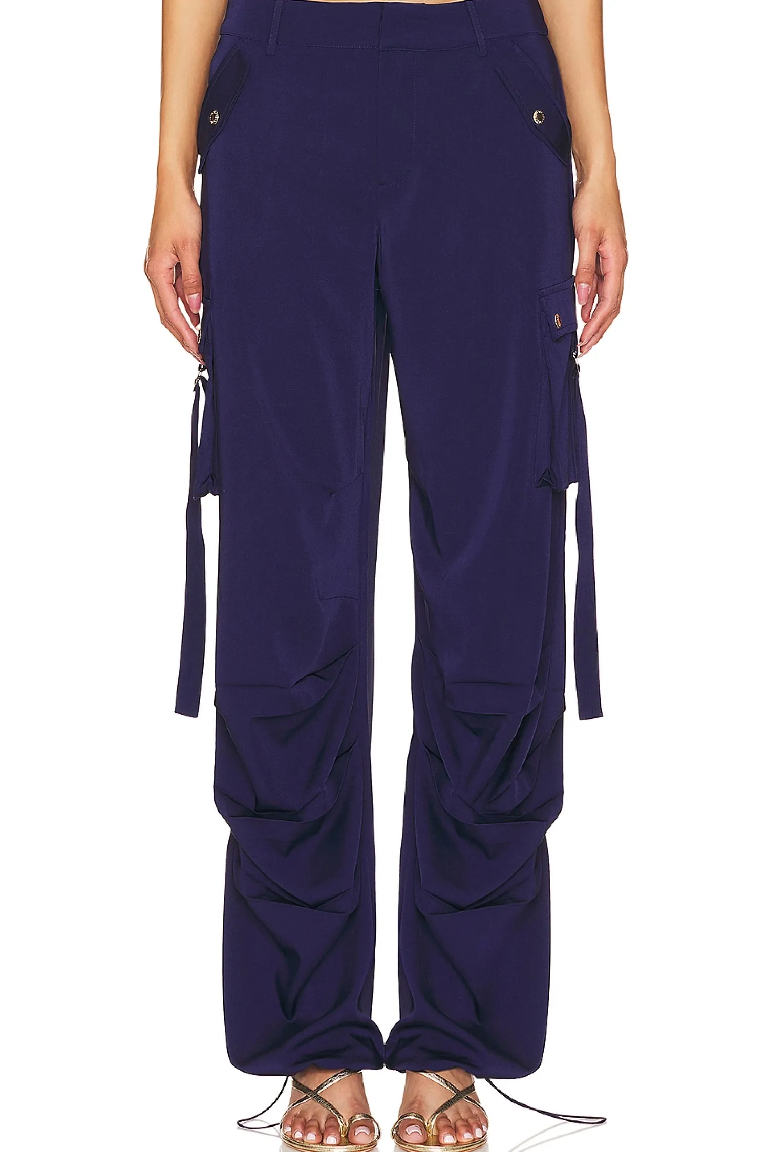 Women SER.O.YA Pants>Lai Satin Cargo Pant