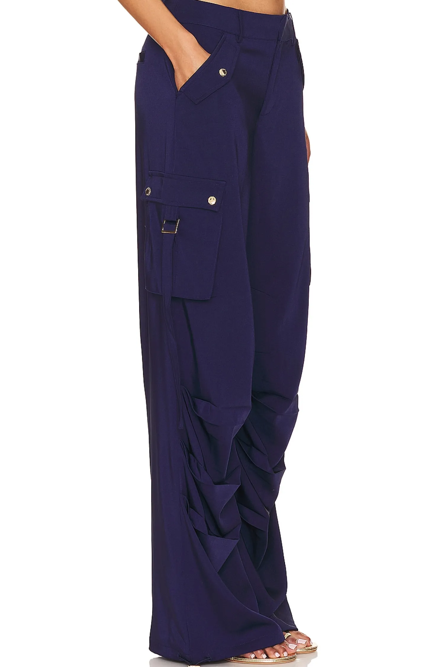 Women SER.O.YA Pants>Lai Satin Cargo Pant