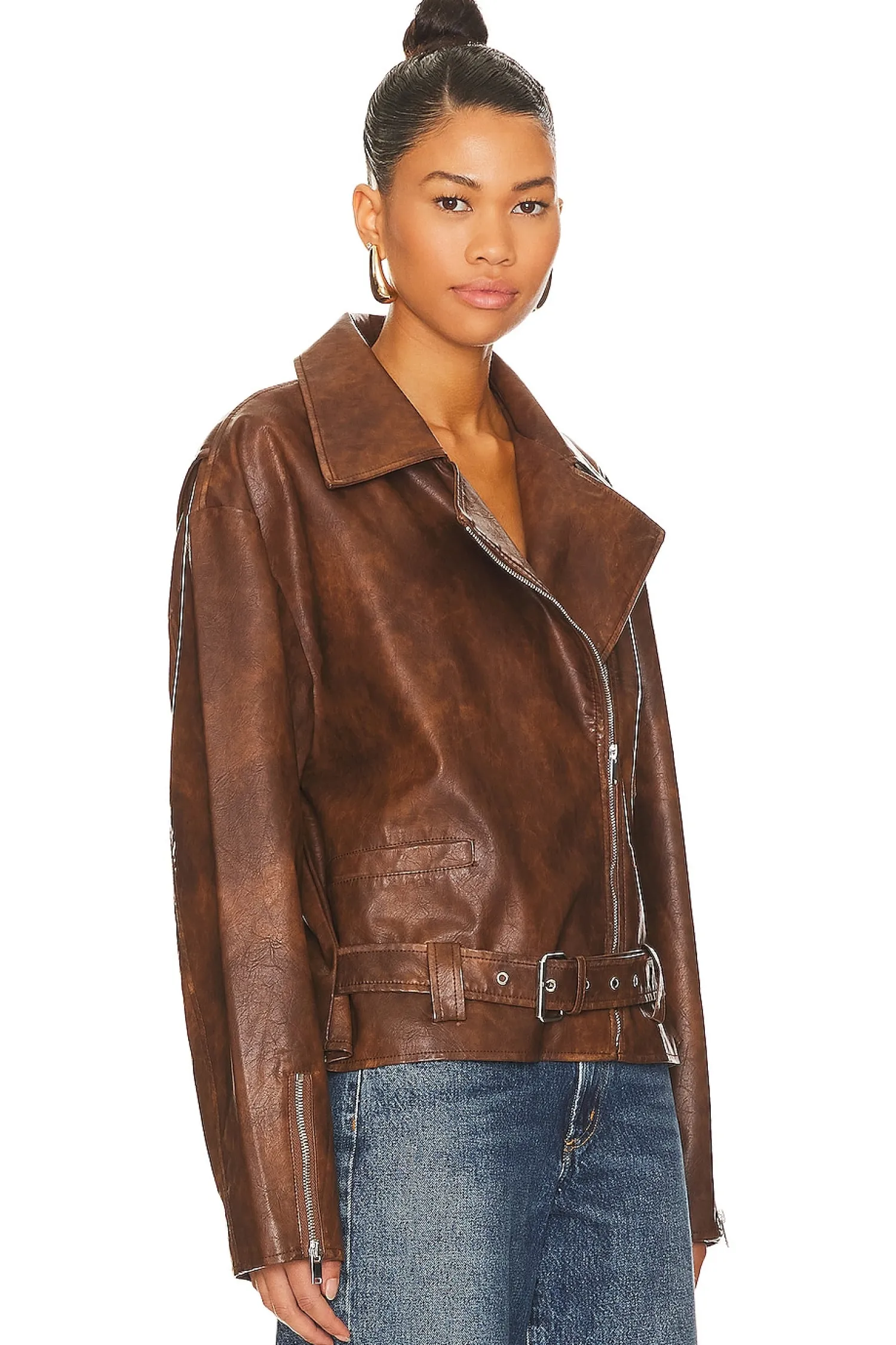Women superdown Jackets & Coats>Lana Faux Leather Jacket
